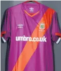  ??  ?? Controvers­y: the new Linfield kit