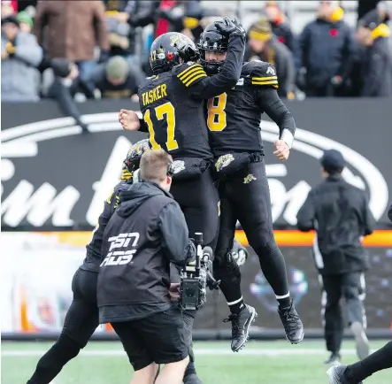  ?? PETER POWER/THE CANADIAN PRESS ?? Hamilton Tiger-Cats receiver Luke Tasker will have a busy Sunday at TD Place in Ottawa when the Redblacks host the CFL’s Eastern Final. With Brandon Banks injured, Tasker has been quarterbac­k Jeremiah Masoli’s favourite target.