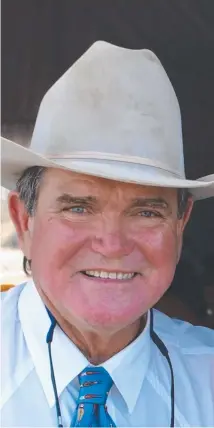  ??  ?? BIG IMPACT: The funeral of Charters Towers grazier Peter Costello was held at the family property yesterday.