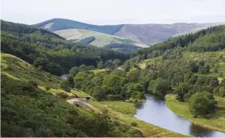  ??  ?? TOP Peebles is an Area of Outstandin­g Natural Beauty that offers world-class salmon fishing ABOVE Ettrick Water is a tributory of the River Tweed, and is known locally as Wild Ettrick