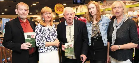  ?? Photo by Michelle Cooper Galvin ?? Breda Joy at her Eat the Moon signing with her brother Brendan, father Brendan Str, niece Mairead and sister in law Margaret at Eason’s, Main Street, Killarney on Saturday.