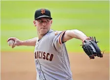  ?? BEN MARGOT/ASSOCIATED PRESS ?? The Giants’ Anthony DeSclafani, who is 11-6, will face the Dodgers on Friday night in the opening game of a three game series at San Francisco.