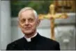  ?? SUSAN WALSH — THE ASSOCIATED PRESS FILE ?? Cardinal Donald Wuerl, archbishop of Washington, speaks during a news conference at the Cathedral of St. Matthew the Apostle in Washington.