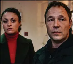  ??  ?? HIT ROLE: Stephen Graham and his co-star Rochenda Sandall in Line Of Duty