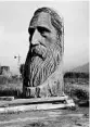  ?? BRIAN MELLEY/AP 2015 ?? A wood-carved statue of John Muir by R.L. Blair is seen on the road leading to Sequoia National Park.