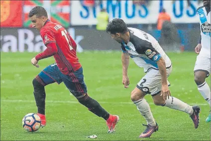  ?? FOTO: OSASUNA ?? Álex Berenguer El extremo navarro parece cada vez más cerca del Nápoles, que está dispuesto a subir su oferta