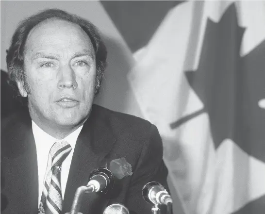  ?? AFP / GETTY IMAGES FILES ?? Conrad Black writes that “Pierre Trudeau would have been very distressed by the tendency of our judges today to turn the law into an incoherent patchwork of the hobby horses of individual judges while reducing Parliament and the legislatur­es to inconseque­ntial talking shops.”