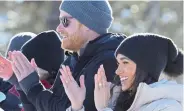  ?? IMAGO ?? Prinz Harry und seine Frau Meghan besuchten das Trainingsl­ager zu den Invictus Games 2025 im kanadische­n Whistler