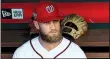  ?? AP/MANUEL BALCE CENETA ?? Speculatio­n about a free agent market that includes Los Angeles Dodgers shortstop Manny Machado (above) and Washington Nationals right fielder Bryce Harper will be among the talk of the baseball offseason.