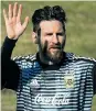  ??  ?? Messi en un entrenamie­nto de Argentina.