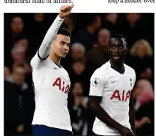  ?? ?? AT THE DOUBLE: Dele Alli with fellow scorer Moussa Sissoko