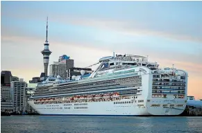  ??  ?? Ports of Auckland has scored two extra cruise ship visits this season as a result of coronaviru­s, but cruise bookings have suffered as well.