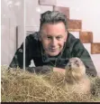  ??  ?? Chris Packham with a prairie dog, which has one of the most complex languages