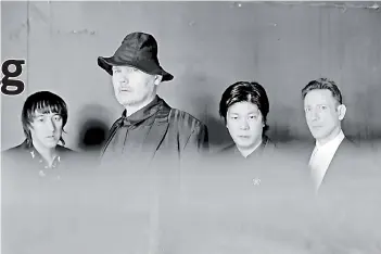  ?? Weiner — Jonathan ?? The Smashing Pumpkins (from left) Jeff Schroeder, Billy Corgan, James Iha and Jimmy Chamberlin.