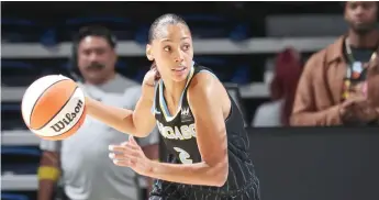  ?? GARY DINEEN/GETTY IMAGES ?? Guard Kysre Gondrezick’s shooting ability would give the Sky some needed floor spacing.