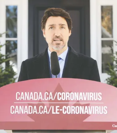  ?? SEAN KILPATRICK / THE CANADIAN PRESS ?? A spokespers­on said Prime Minister Justin Trudeau will donate his pay boost to non-profit organizati­ons in his Montreal riding.