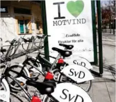  ?? FOTO: KATJA ANNOLA ?? TILLBAKA. Stockholm har inte haft kommunala lånecyklar sen City bikes plockades bort 2018.