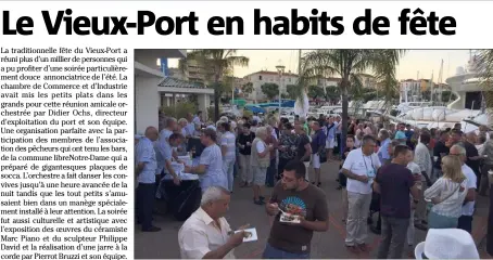  ?? (Photo PH.D.) ?? Beaucoup de monde pour cette fête du port.