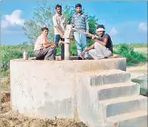  ??  ?? (Above and below) The elevated hand pumps in the region.