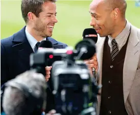  ?? GETTY IMAGES ?? Dominant: Sky’s Jamie Redknapp (left) and Thierry Henry