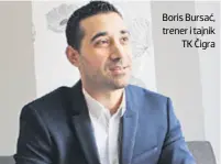  ??  ?? Boris Bursać, trener i tajnik TK Čigra