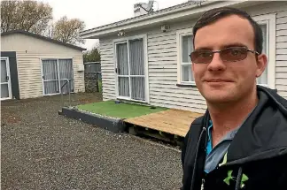  ?? PHOTOS: PIERS FULLER/FAIRFAX NZ ?? William Keedwell got on the property ladder by buying this Cockburn St home in Masterton, which had an asking price of $190,000 but he got it for $170,000. He sold it for $257,000 four years later.