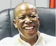  ??  ?? Julius Malema says he will president soon.