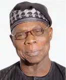  ??  ?? Olusegun Obasanjo