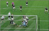  ??  ?? ON THE BALL: Bidwell opens scoring for Swansea