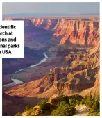  ?? ?? Do scientific research at canyons and national parks in the USA