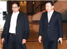  ?? — Bernama photo ?? Yong (right) at the Court of Appeal yesterday.