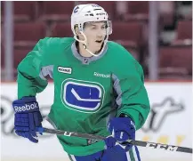  ?? WARD PERRIN FILES ?? Anton Rodin had an informal skate at the Rogers Arena on Monday. He is hoping to catch on with the Canucks this season.