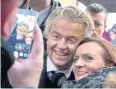  ?? AP ?? Anti-Islam lawmaker Geert Wilders in Breda, Netherland­s, on Wednesday.