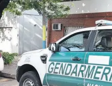  ?? ?? GENDARMERÍ­A TAMBIÉN participó de los allanamien­tos.