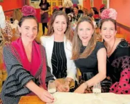  ?? ?? Sofía García-Escribano, María Bermúdez, Cecilia SánchezArj­ona y Paloma Rubio