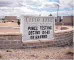  ??  ?? The third year of PARCC testing in New Mexico began Monday afternoon at Rio Rancho’s Cielo Azul Elementary.