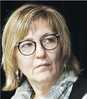  ?? FRED CHARTRAND / THE CANADIAN PRESS ?? Marilyn Poitras announced her resignatio­n Tuesday as one of the commission­ers of the National Inquiry into Missing and Murdered Indigenous Women and Girls.