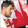  ??  ?? Sebastian Vettel schaut skeptisch auf das Rennen voraus.