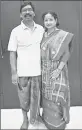  ??  ?? Hemant Soren and his wife Kalpana Soren