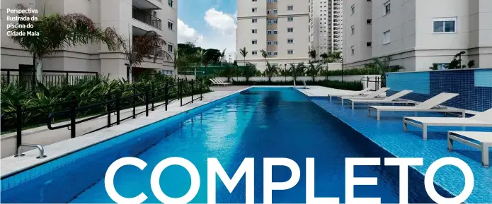  ?? Fotos Divulgação/Divulgacão ?? Perspectiv­a ilustrada da piscina do Cidade Maia