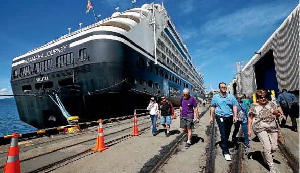  ?? MONIQUE FORD ?? The explosion in cruise ship visits to New Zealand has prompted a new system for dealing with potential biosecurit­y risks.