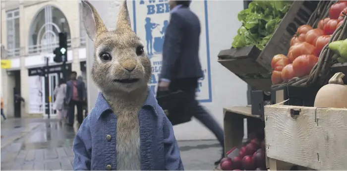  ?? Sony Pictures ?? ‘Peter Rabbit 2: The Runaway’ is Will Gluck’s adaptation of Beatrix Potter’s much-loved children’s tales. James Corden, Margot Robbie and Elizabeth Debicki voice the rabbits