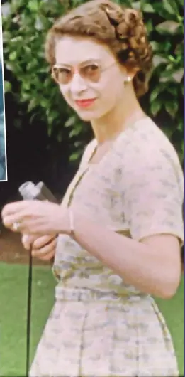  ??  ?? Smile: Wearing sunglasses in New Zealand in 1953