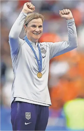  ?? MAJA HITIJ/GETTY IMAGES ?? Jill Ellis coached the U.S. Women’s National Team to World Cup titles in 2015 and this year and a 102-7-18 record overall.