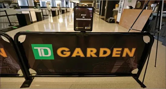  ?? HERALD FILE PHOTO ?? A new security policy at the TD Garden had fans up in arms when they encountere­d new limits on bags over 4x6 inches this weekend.