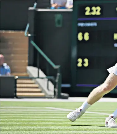  ??  ?? In a hurry: Kyle Edmund, the British No 1 and 22nd seed, won in straight sets against the limited Australian Alex Bolt