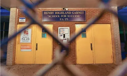  ??  ?? PS 175 Henry H Garnet in the Harlem neighborho­od of Manhattan. Photograph: Dia Dipasupil/Getty Images