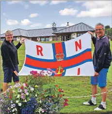  ??  ?? Winners of the RNLI Stableford Open held at Shiskine are Jill Smith and Ken McKinlay.