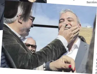  ?? ?? Xavier Trias, en un dels actes als quals va acudir la setmana passada a Barcelona. A la dreta, Collboni en la presentaci­ó del ‘Nou pacte metropolit­à’, a Santa Coloma.