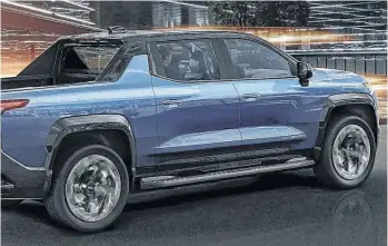  ?? CHEVROLET ?? La Chevrolet Silverado EV llegará a los concesiona­rios en 2024./